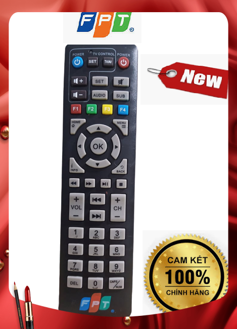 Remote Điều khiển từ xa đầu kĩ thuật số FPT -Hàng chính hãng xịn -Mới 100%-Tặng kèm PIN
