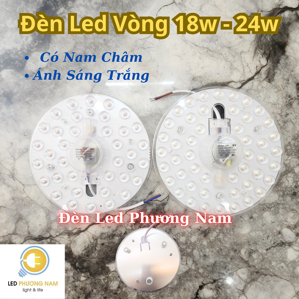 Led Vòng Siêu Sáng 12w - 18w - 24w (Trắng - Vàng)