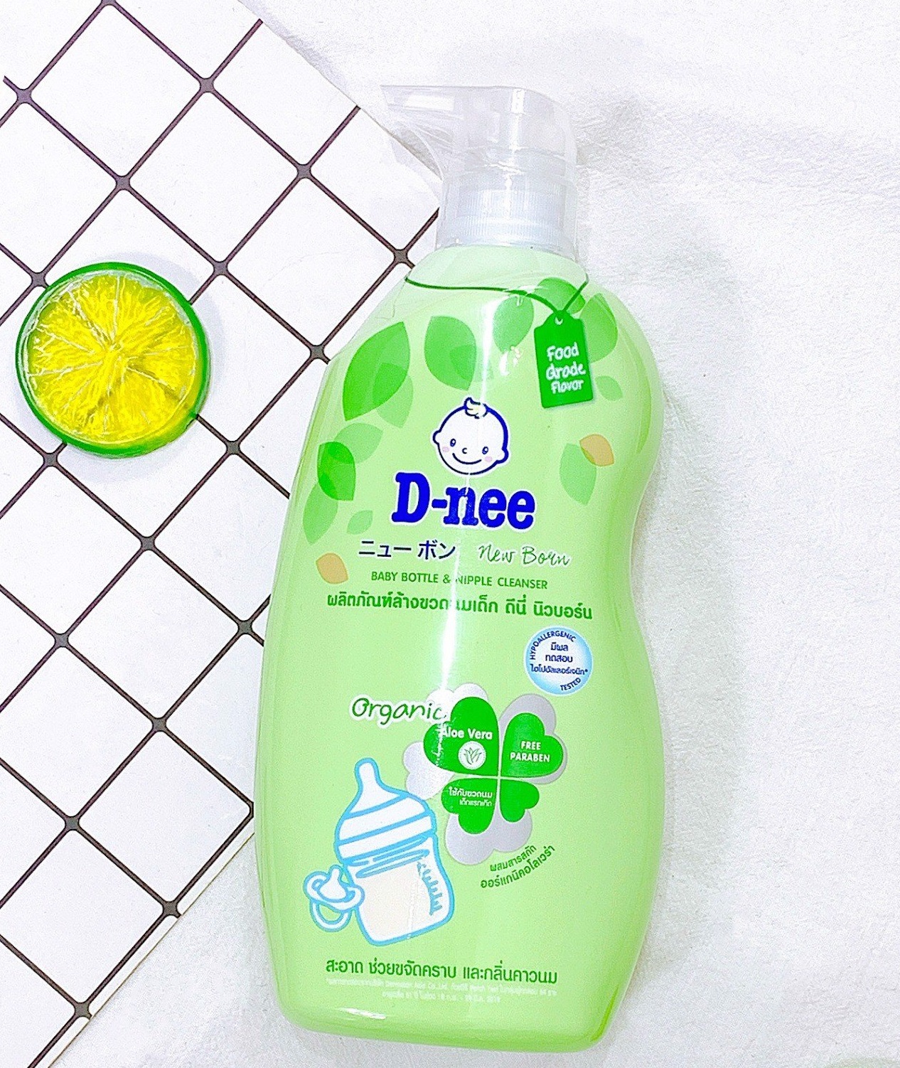 Nước Rửa Bình Sữa Cho Bé Dnee Organic Thái Lan 620ml