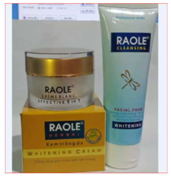 Bộ kem dưỡng da Raole 9 in 1( 1 hộp kem 9 in 1, 1 srm Raole 50ml)