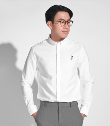 Áo sơ mi nam  dài tay cổ bẻ cúc ve