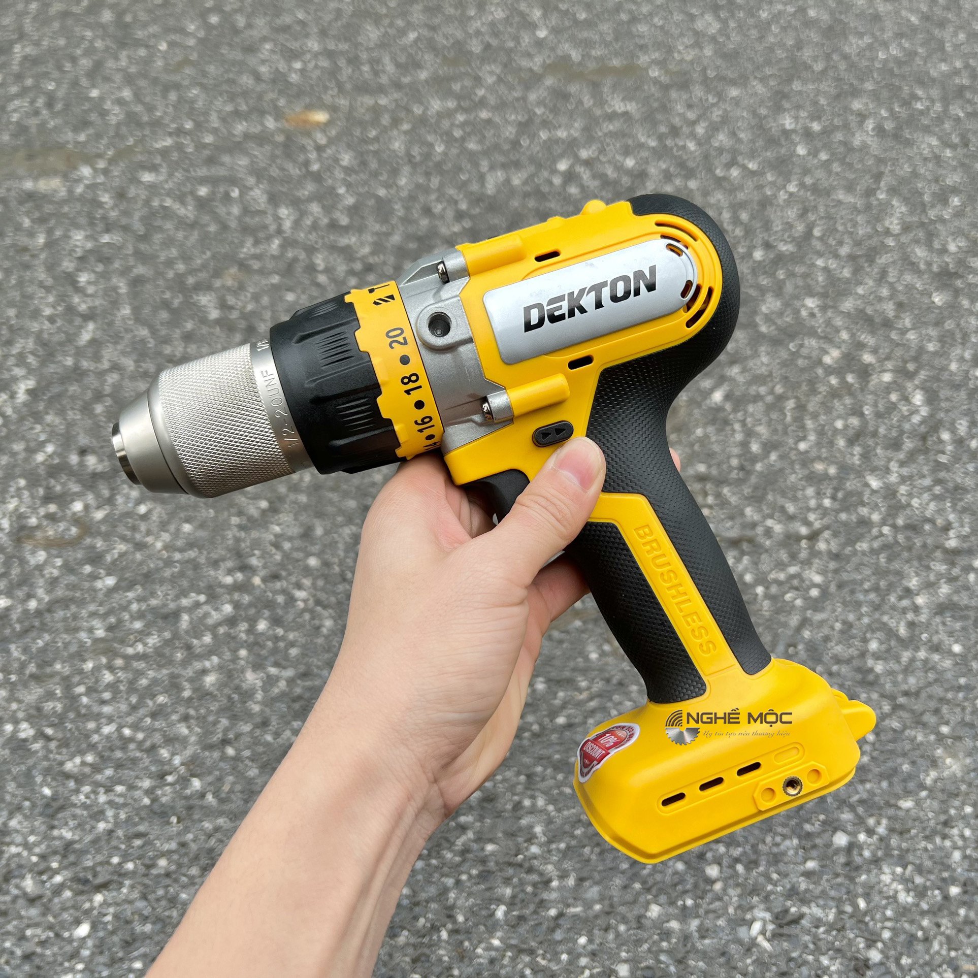 Máy Khoan dùng pin D20 -ID1390BL Dekton (dùng được chân pin Dewalt)