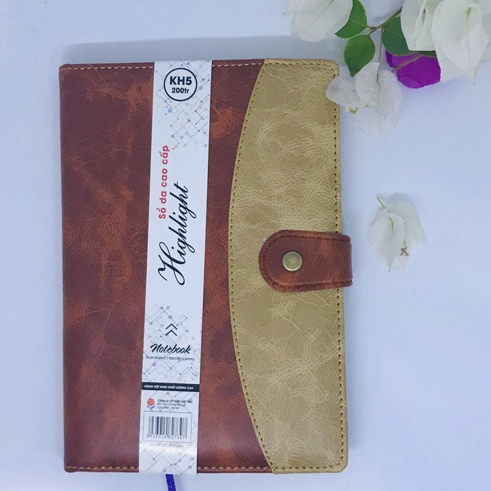 HẢI TIẾN Sổ tay cao cấp High Light (Khuy bấm) (Đủ kích thước)