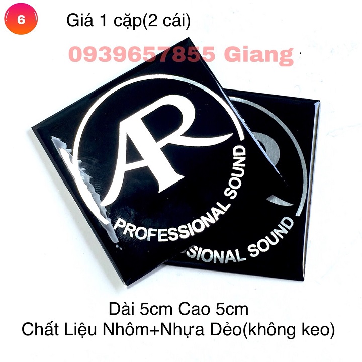 Cặp 2 Tem Loa AR (Acoustic Research) 5cm x 5cm