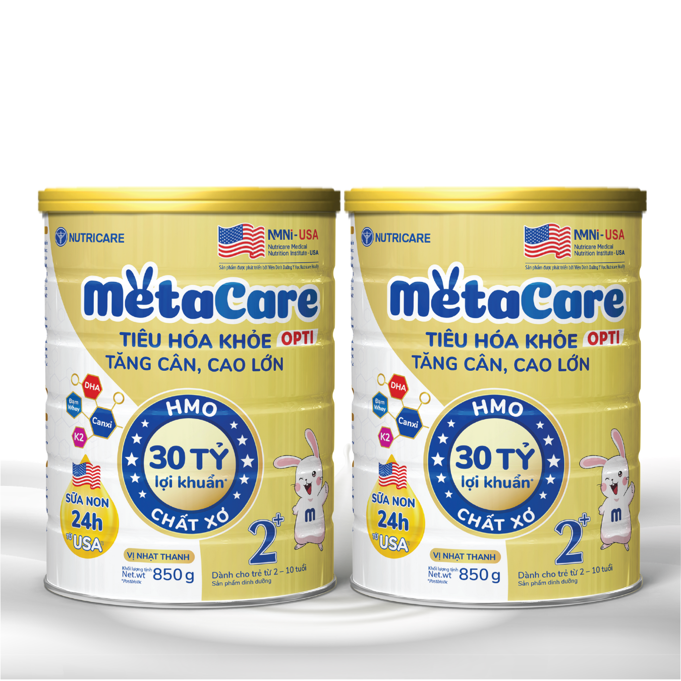Sữa MetaCare Opti 2+ 850G Nutricare