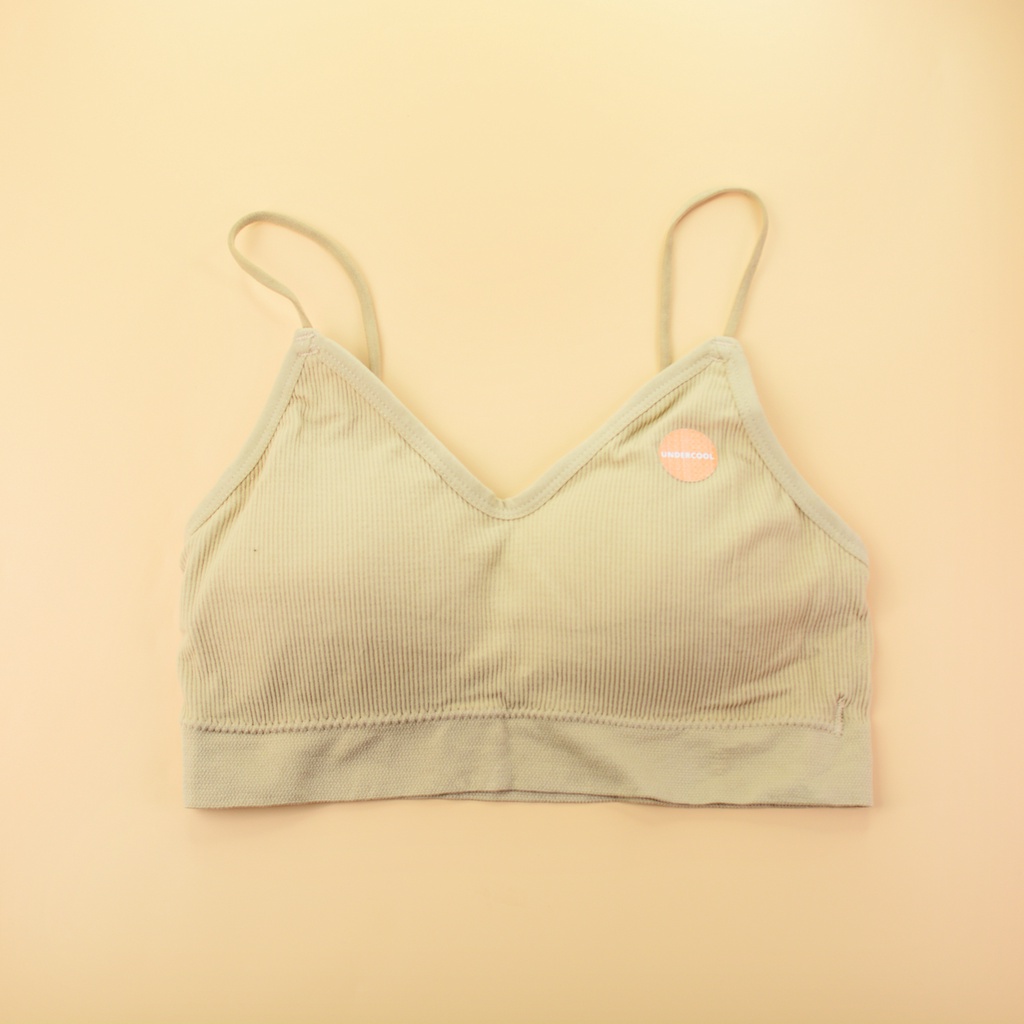 Áo bra thể thao, yoga, undercool 2 dây gân tăm cổ v sexy vải mềm thoải mái