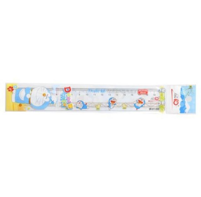 COMOBO 10 cây thước kẻ Thiên Long cứng 20cm Điểm 10 Doraemon TP-SR011/DO