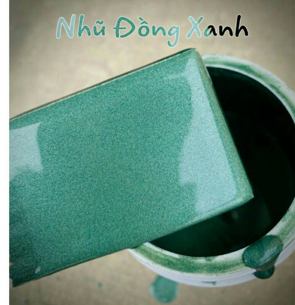 Sơn chậu kiểng màu nhũ đồng xanh hệ nước 1kg tặng cọ [ ảnh Thật ] [ shop tự chụp [ Hàng đẹp ] [ Gía tốt ]