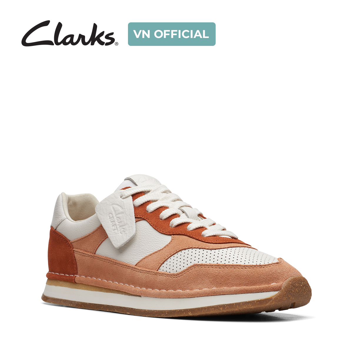 Giày Sneaker Da Lộn Nam Clarks - CraftRun Tor