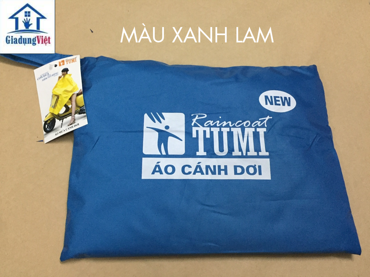 Áo mưa cánh dơi siêu nhẹ 1 mũ TUMI NEW mềm nhẹ tránh ẩm mốc trơn trượt nước tốt