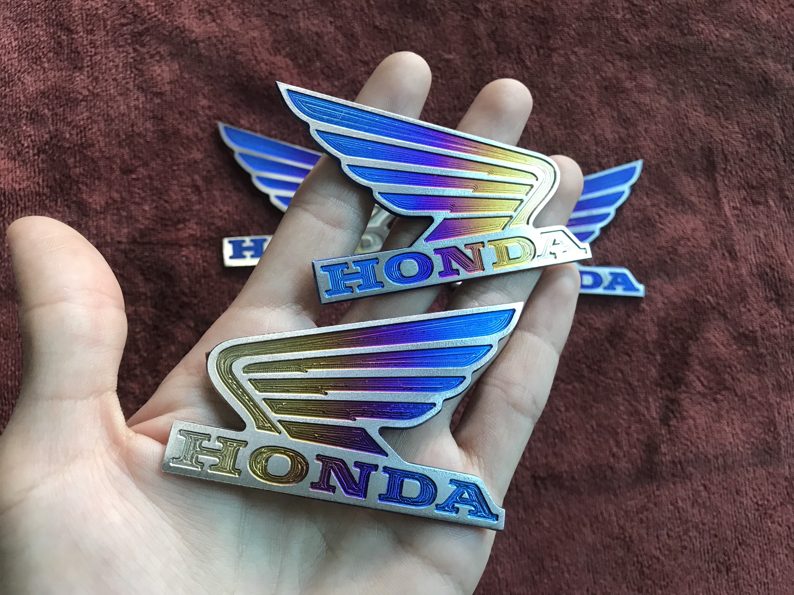 Cặp Tem Titan Logo Cánh Chim Honda
