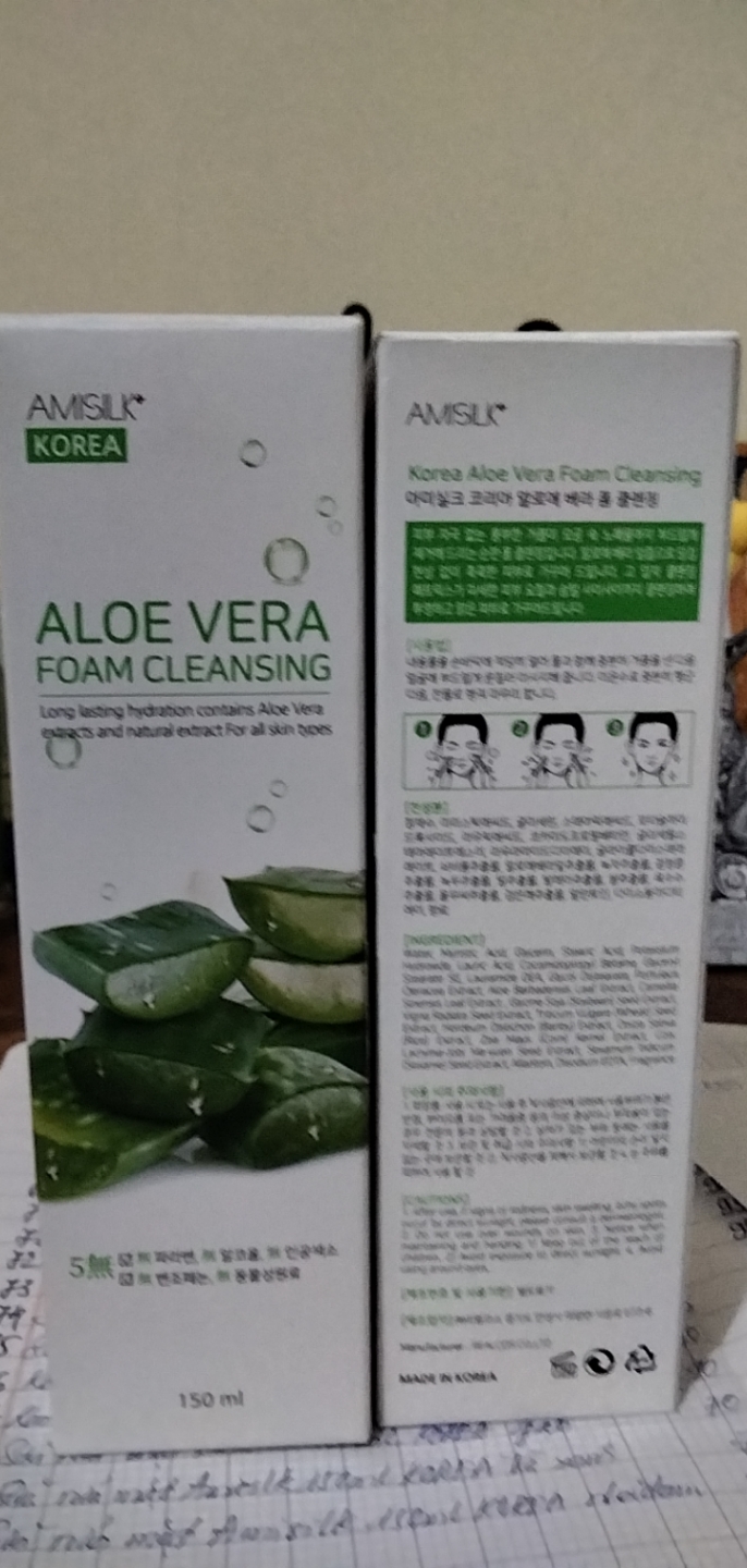 Sữa Rửa Mặt Amisilk Hàn Quốc nha đam 150ml