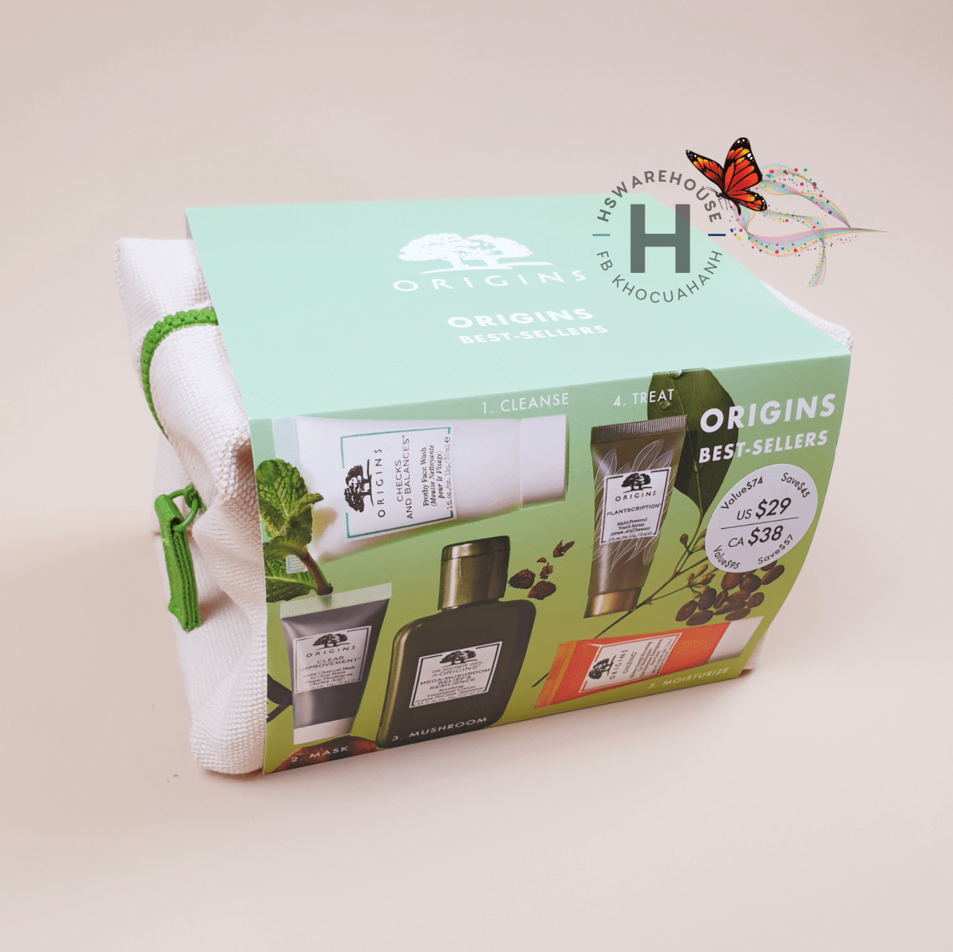 [HCM][bill Mỹ] Set chăm sóc phục hồi da Origins Best-sellers Set