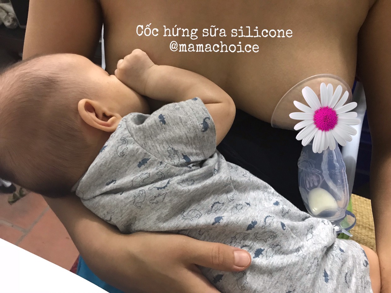 [HÀNG CHUẨN] Cốc Hứng Sữa/ Hút Sữa Rảnh Tay Silicon Breast Pump