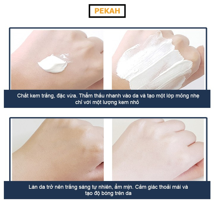 Kem Dưỡng Trắng Nâng Tone Da PEKAH Melting Snow Whitening Cream 50ml