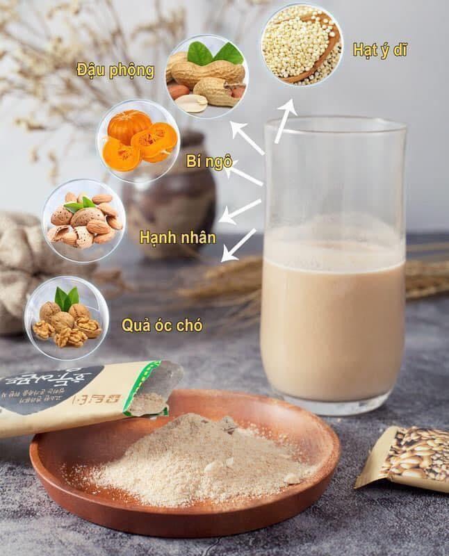 Bột Ngũ Cốc Hạnh Nhân Óc Chó Hàn Quốc