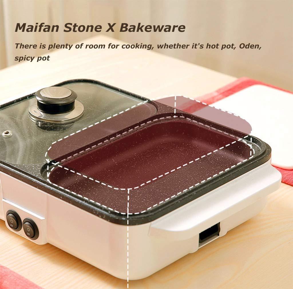 It Smart - Bộ bếp điện đá Granite BBQ&Hotpot 1200w