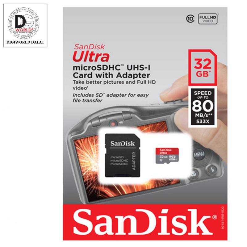 Thẻ nhớ Micro SD SanDisk SDHC 32GB (80MB /s)