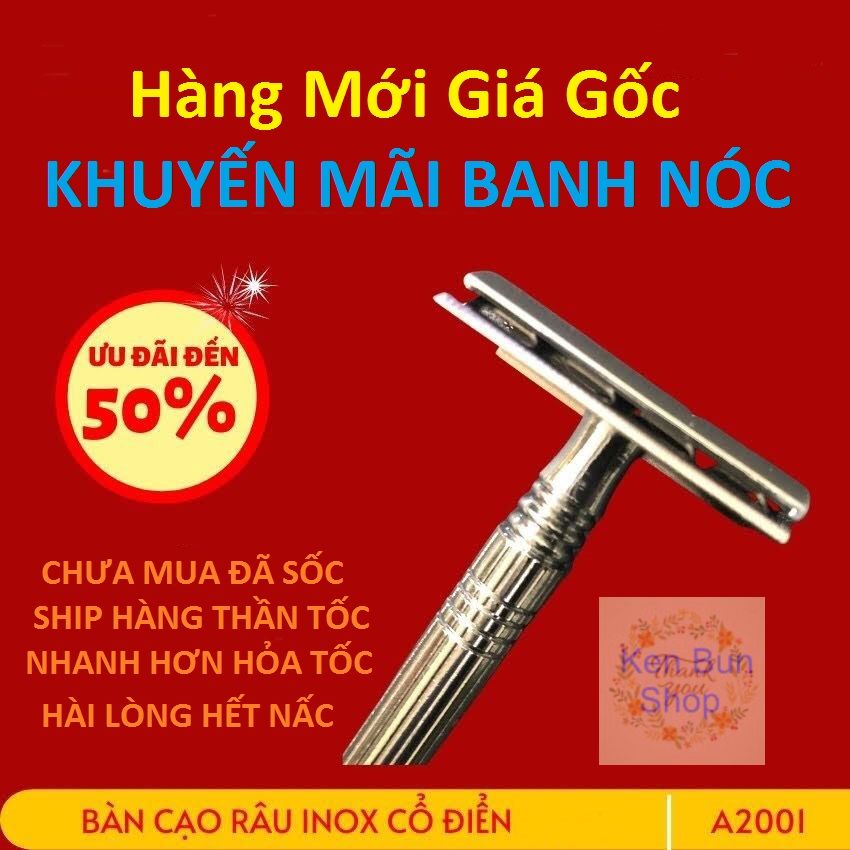 Shaving razor stainless steel traditional style vintage handle make hand easy use [item really picture real Video real]