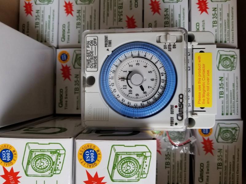 Bộ 2 Timer Camsco 24h (Rơ le thời gian 24h camsco) TB35 kèm pin