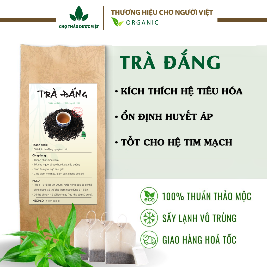 Chè đắng túi lọc, hạ huyết áp, giảm cholesterol, ngừa ung thư, trà đắng cao bằng - Chợ thảo dược việt