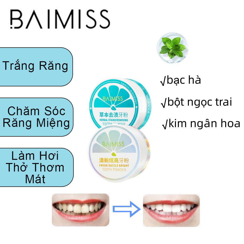 HCM BAIMISSBột Làm Trắng Răng BAIMISS