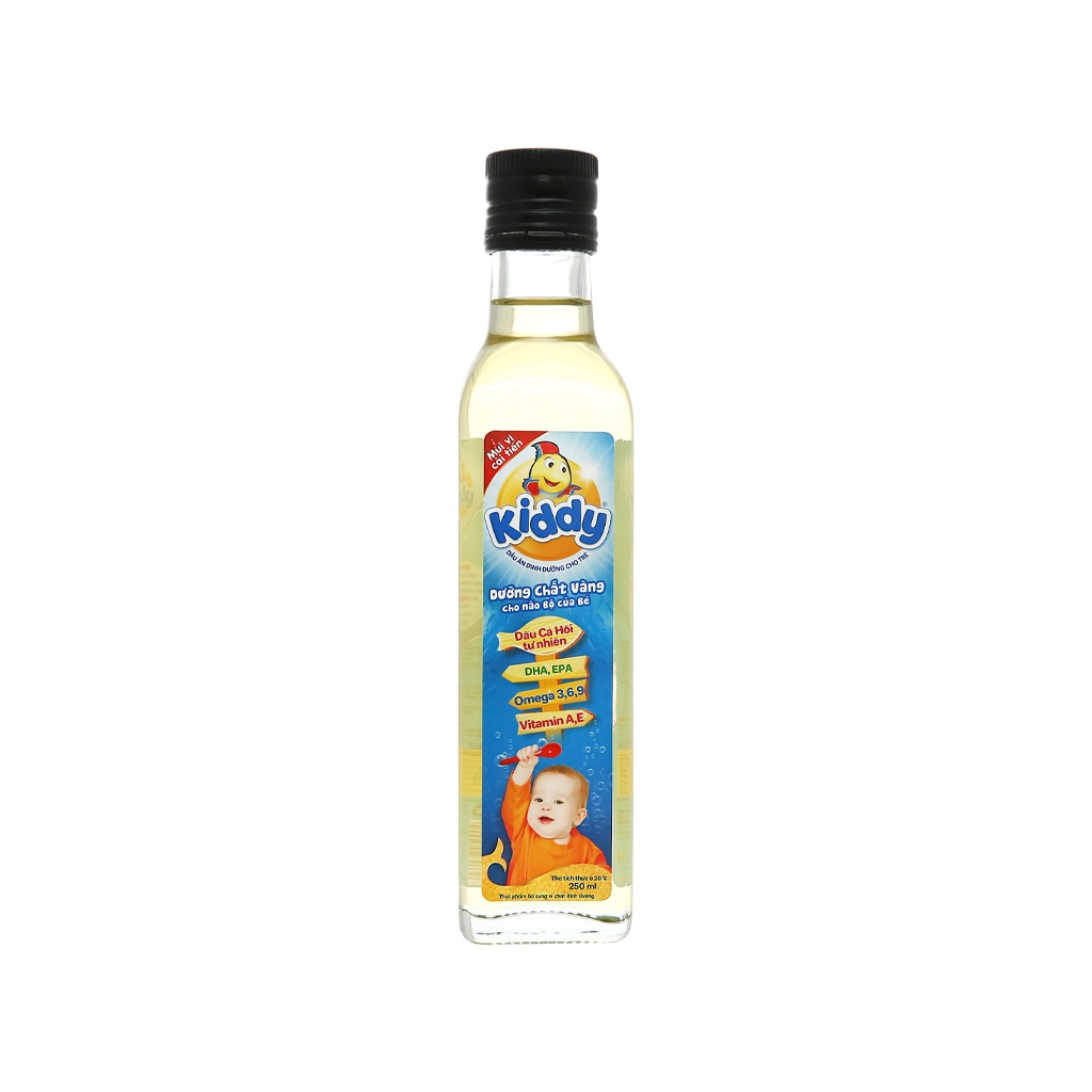 Dầu ăn Kiddy dinh dưỡng Cá hồi cho bé 250ml