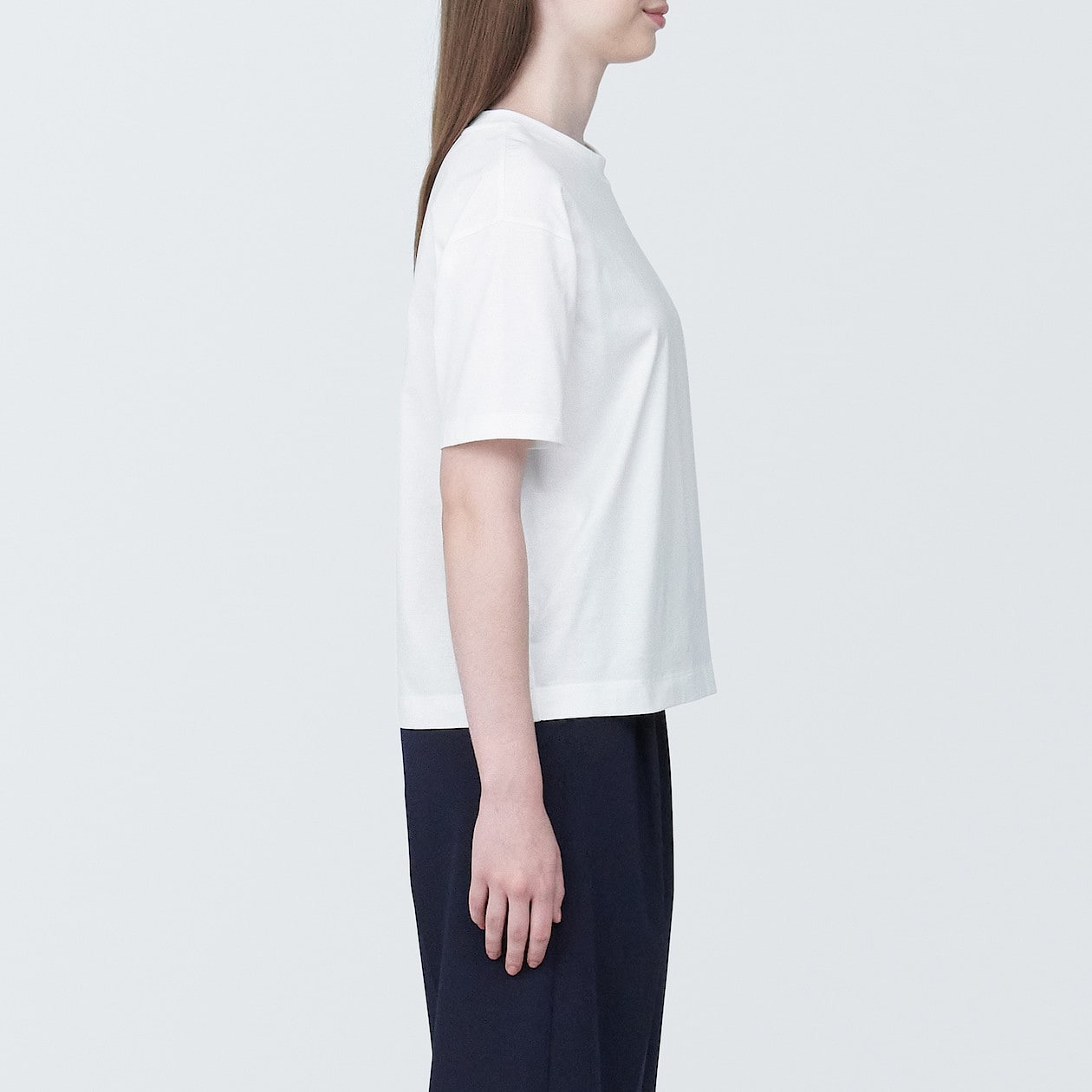 Áo Thun Nữ Cổ Tròn Tay Ngắn MUJI