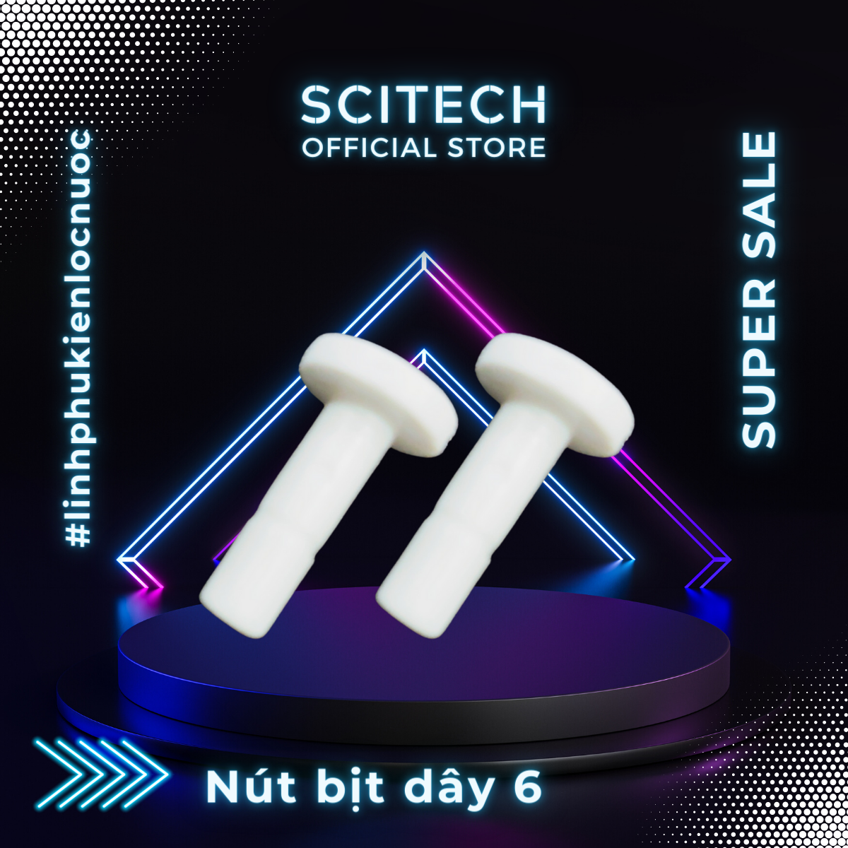 Nút bịt đầu dây 6 máy lọc nước - Scitech Water