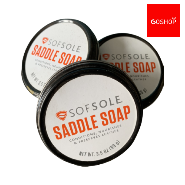 [Made in USA] Vệ Sinh Bảo Dưỡng Giày Da SofSole Saddle Soap 99g