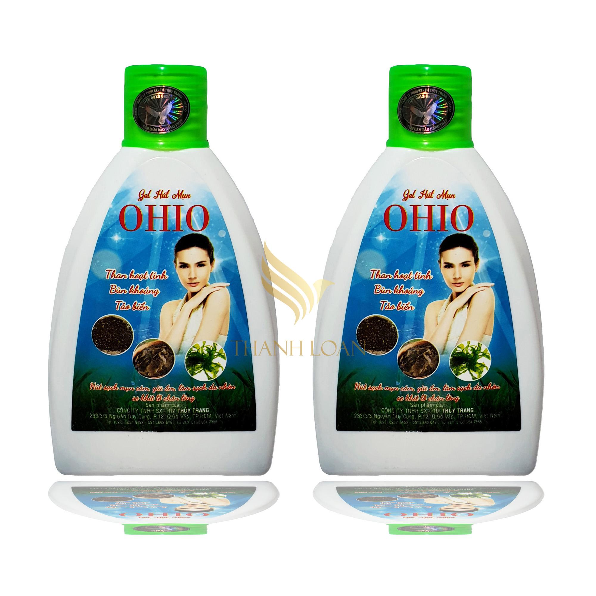 Combo 2 gel hút mụn ohio – gel hút mụn than hoạt tính – bùn khoáng – tảo biển