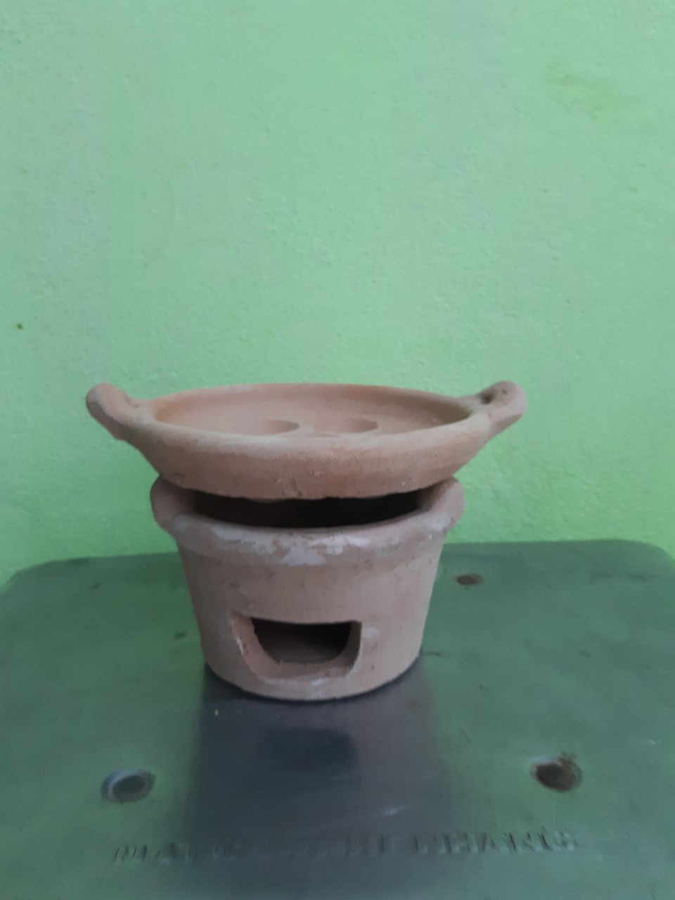 Combo bộ lò và khuôn đất nung nhí 7 lổ ( sản phẩm bé tí) kèm nắp