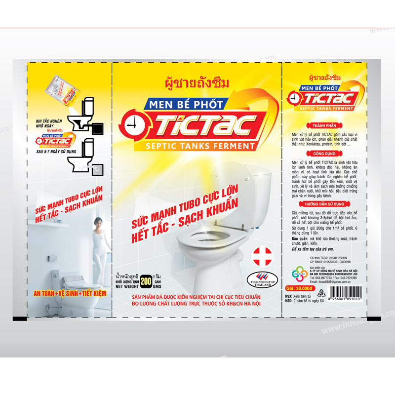 [ Hàng Cao Cấp ] Men Xử Lý Bể Phốt Tic Tac