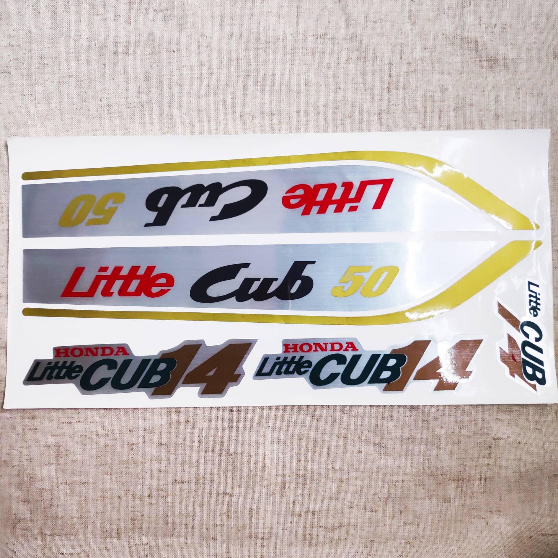 [HCM]BỘ TEM TRANG TRÍ XE LITTLE CUB 70 THỜI HIỆN ĐẠI