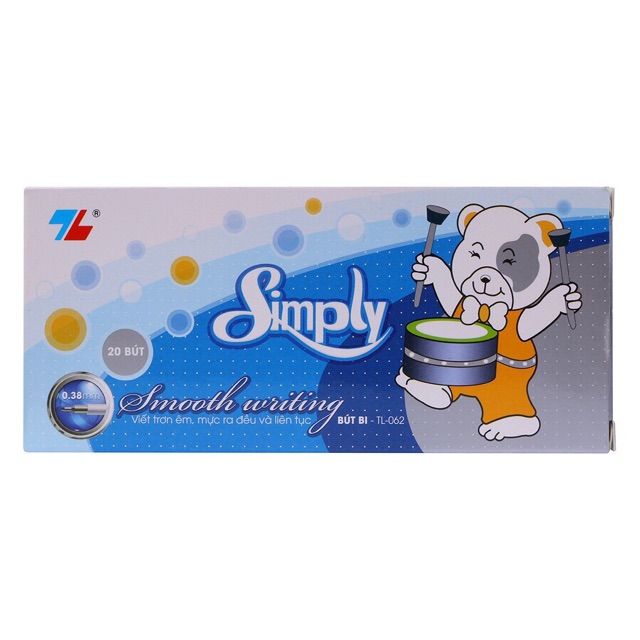 Bút bi thiên Long 062 1 hộp 20 cây