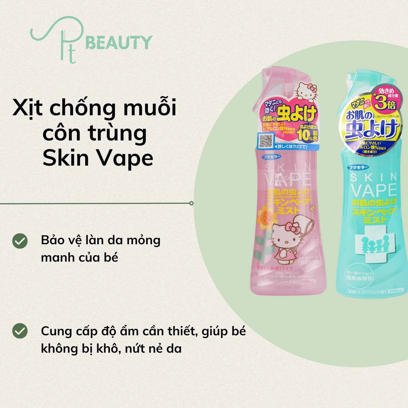 Xịt chống muỗi côn trùng Skin Vap - 200ml
