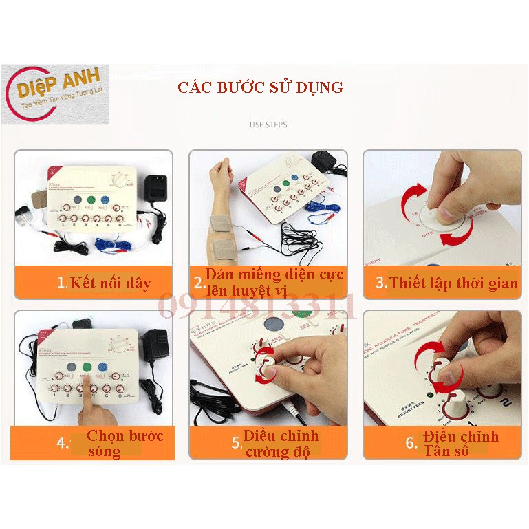 Máy Điện Châm - Máy Châm Cứu Đa Năng Hoa Đà Hwato SDZ-II