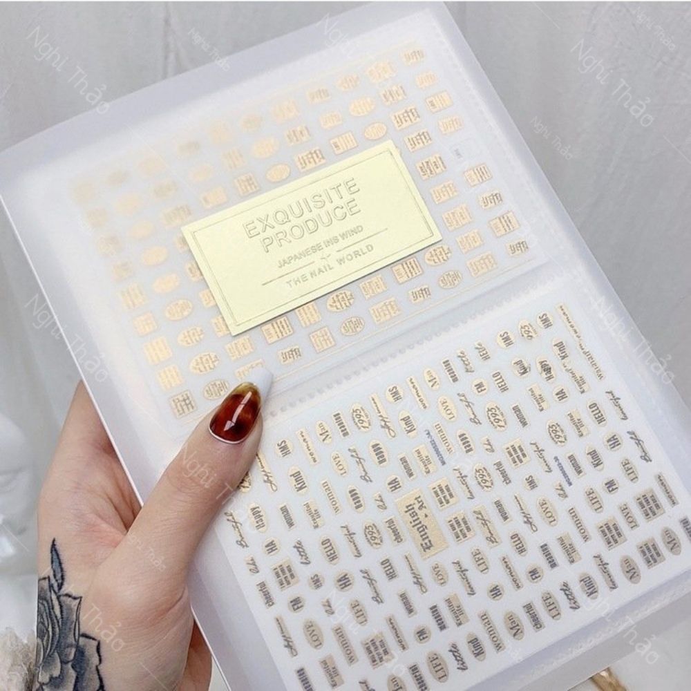 Sổ đựng sticker nail
