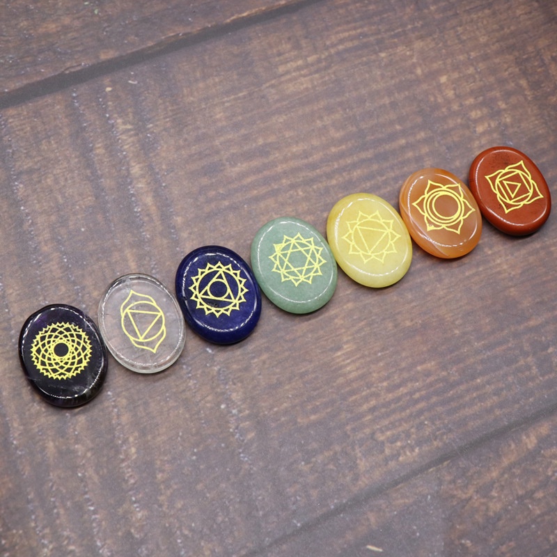 Set 7 Viên Đá Chakra Phong Thủy