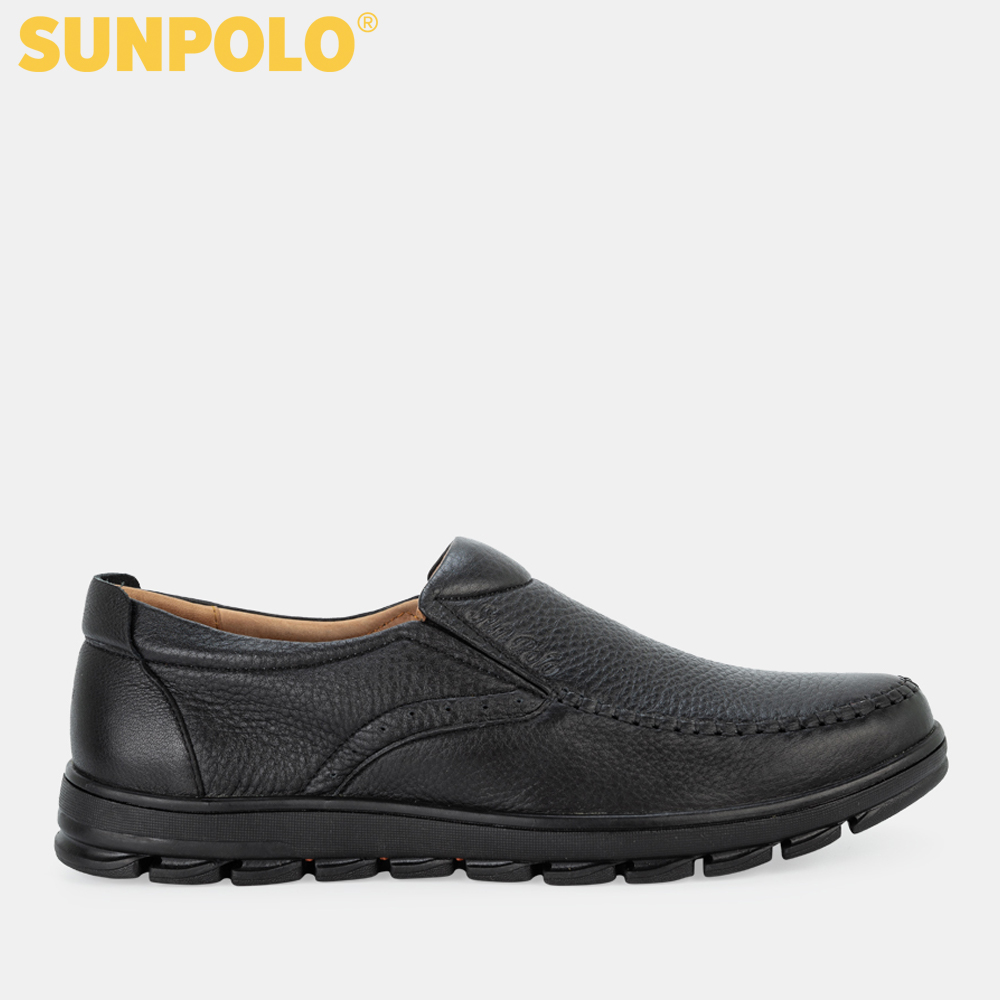 Giày Nam Da Bò Cao Cấp SUNPOLO MU1732 (Đen, Nâu)