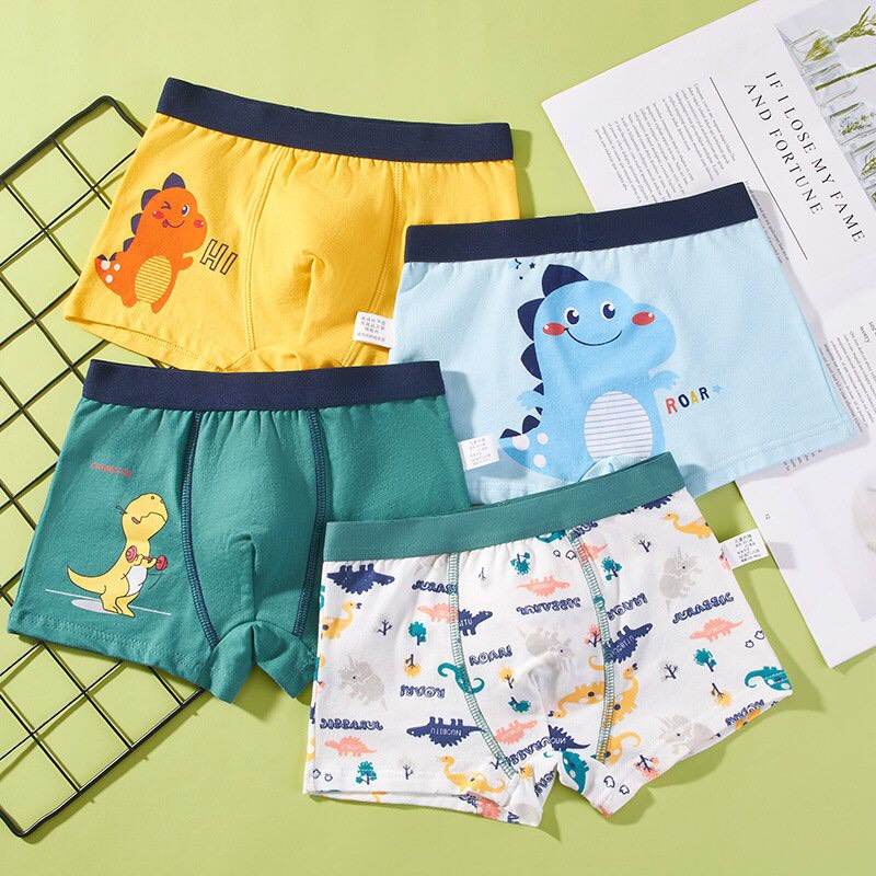 Set 4 quần sịp bé trai đủ size 7-45kg