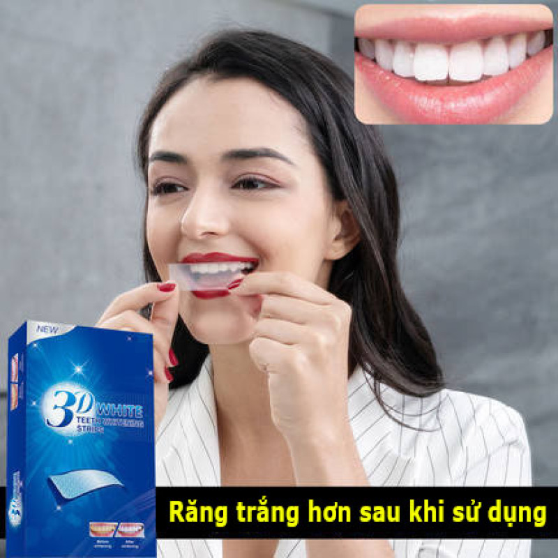 (FREE SHIP TOÀN QUỐC)Miêng dán trắng răng 3D WHITE làm trắng răng tại nhà hiệu quả tức thì trong vòng 7 ngày 1 hộp 7 miếng ( TẶNG QUÀ TRÊN MỖI ĐƠN HÀNG ) cao cấp