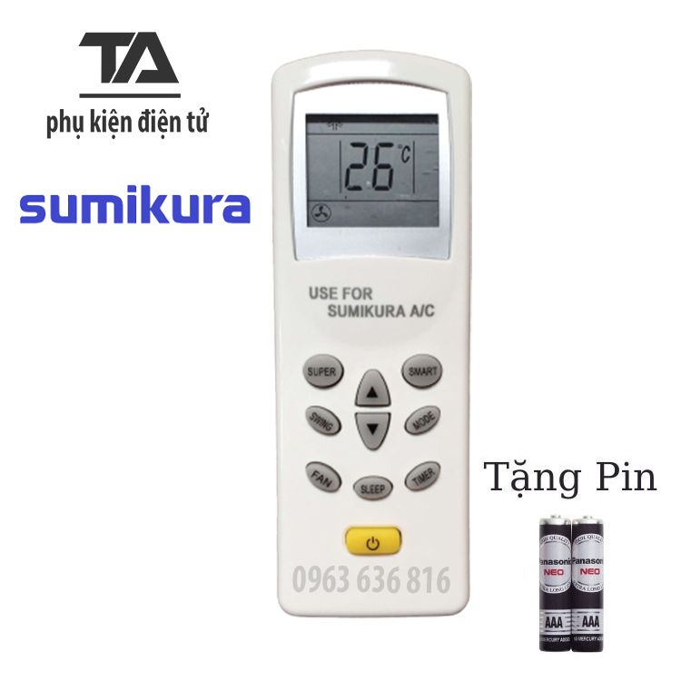 Điều khiển điều hòa Sumikura - Remote máy lạnh sumikura