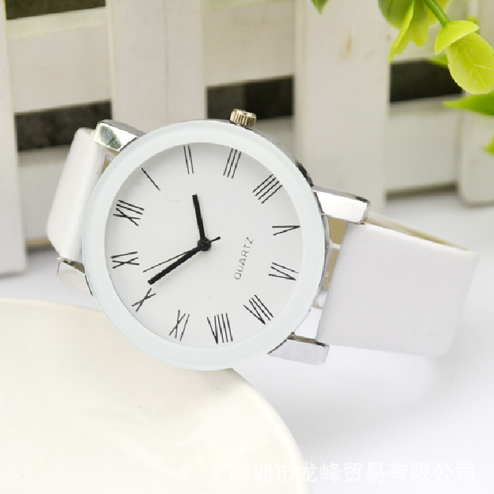 ( Tặng thêm 1 dây siêu bền + kèm thêm 1 viên pin ) Đồng Hồ Nam Đẹp Mà Rẻ Mặt Số La Mã