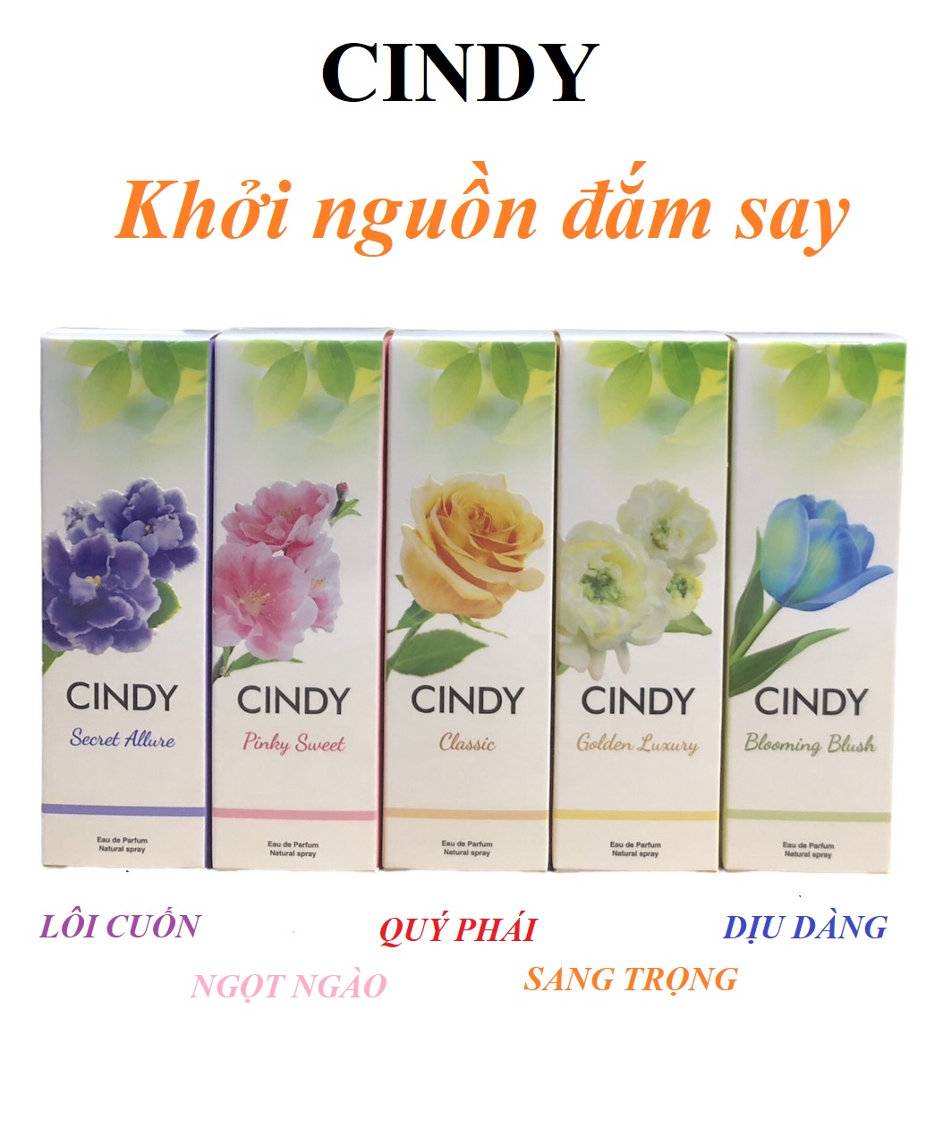 Nước Hoa CINDY chai 50ml - chính Hãng