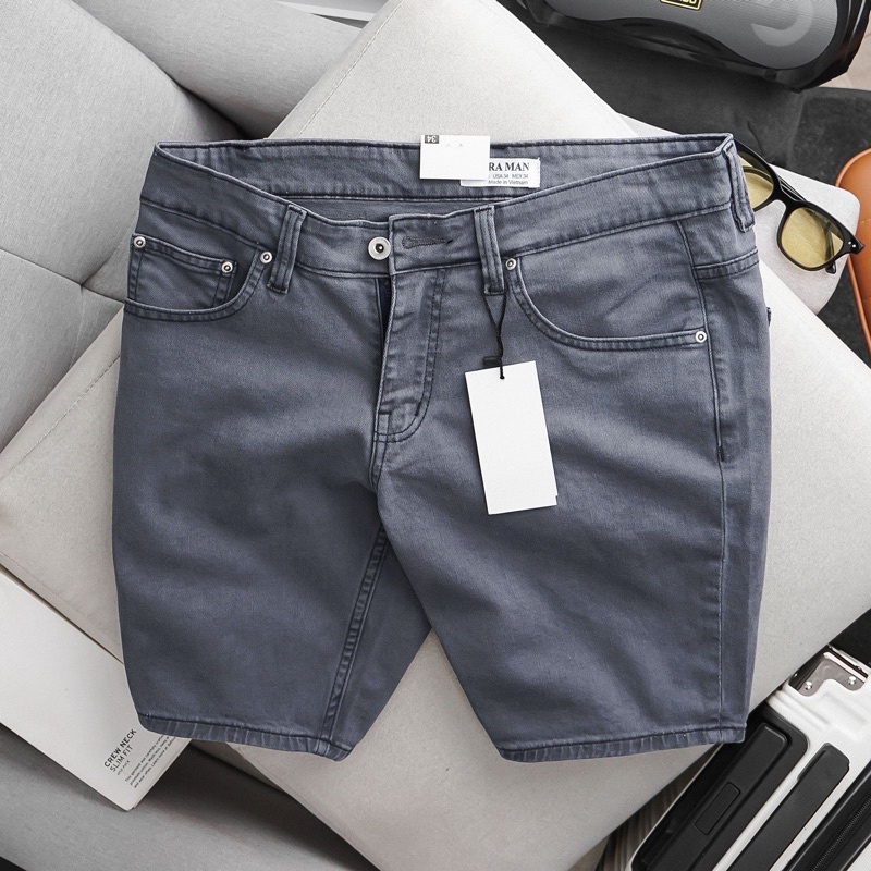 Quần short lửng nam kaki jean thun nhiêu màu chất co giãn xịn ôm dáng