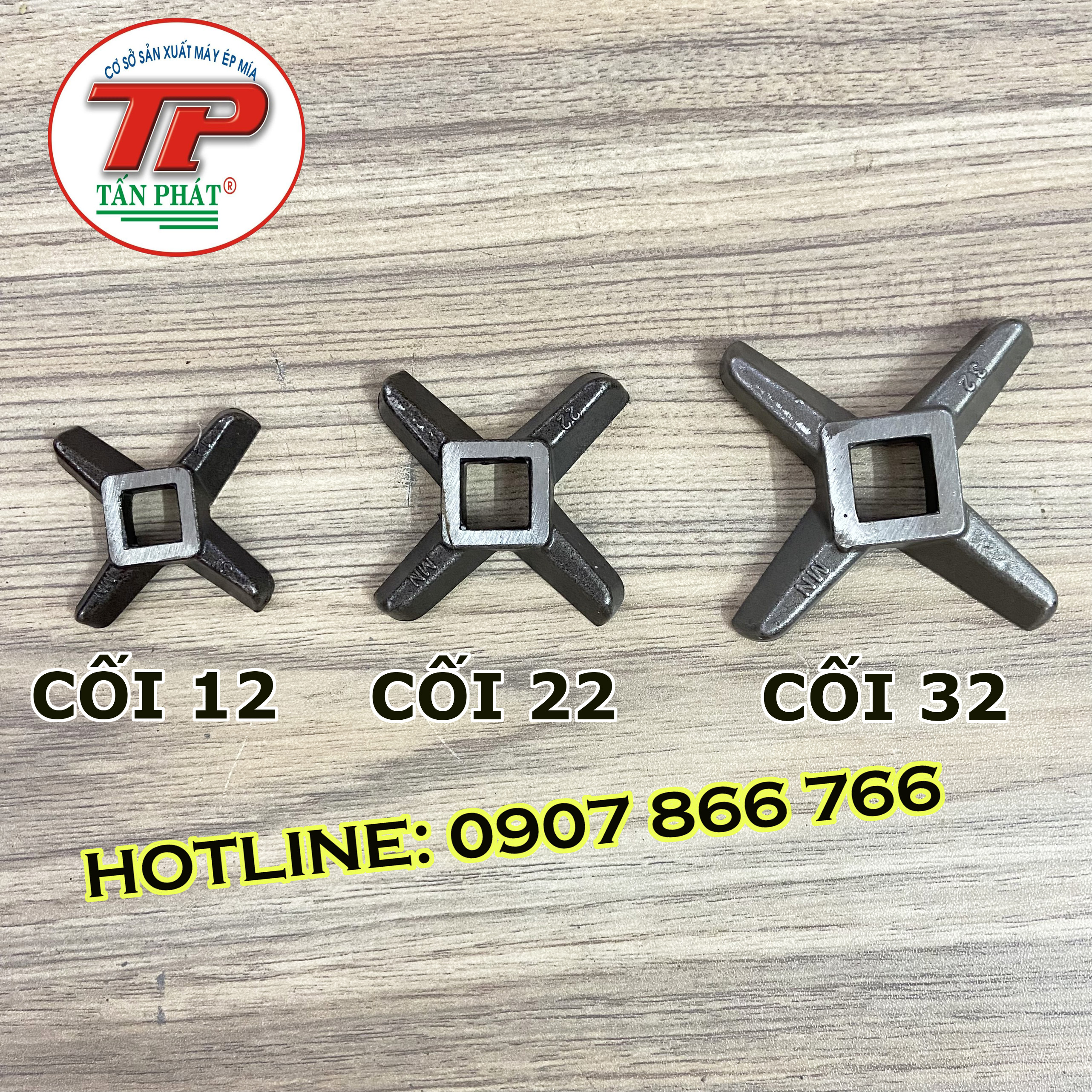 Cối đế xay thịt size 12 -size 22 -size 32