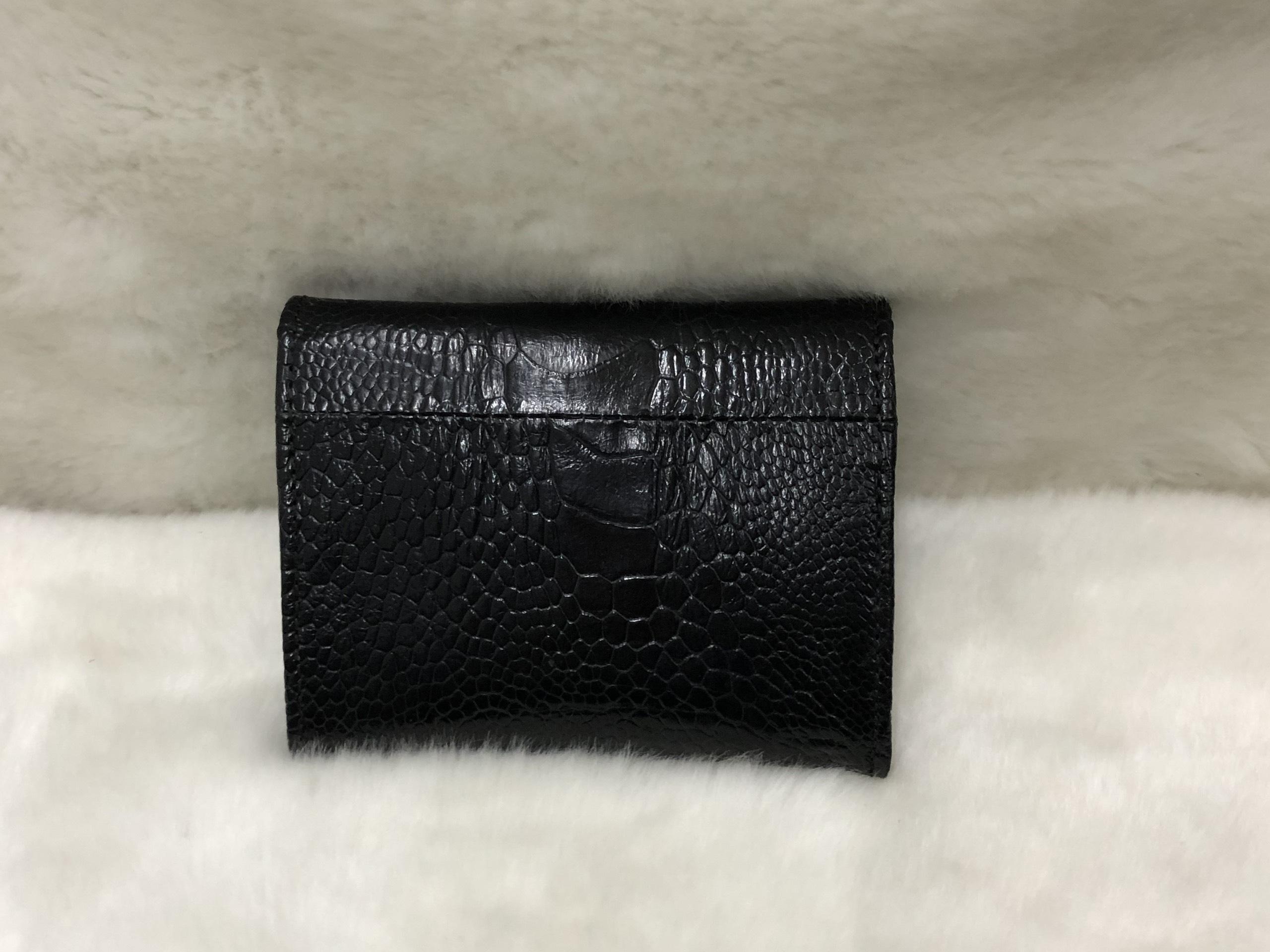 Ví card da chân đà điểu PC01008 - Khatoco