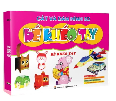 Fahasa - bé khéo tay - cắt và dán hình 3d - bé khéo tay