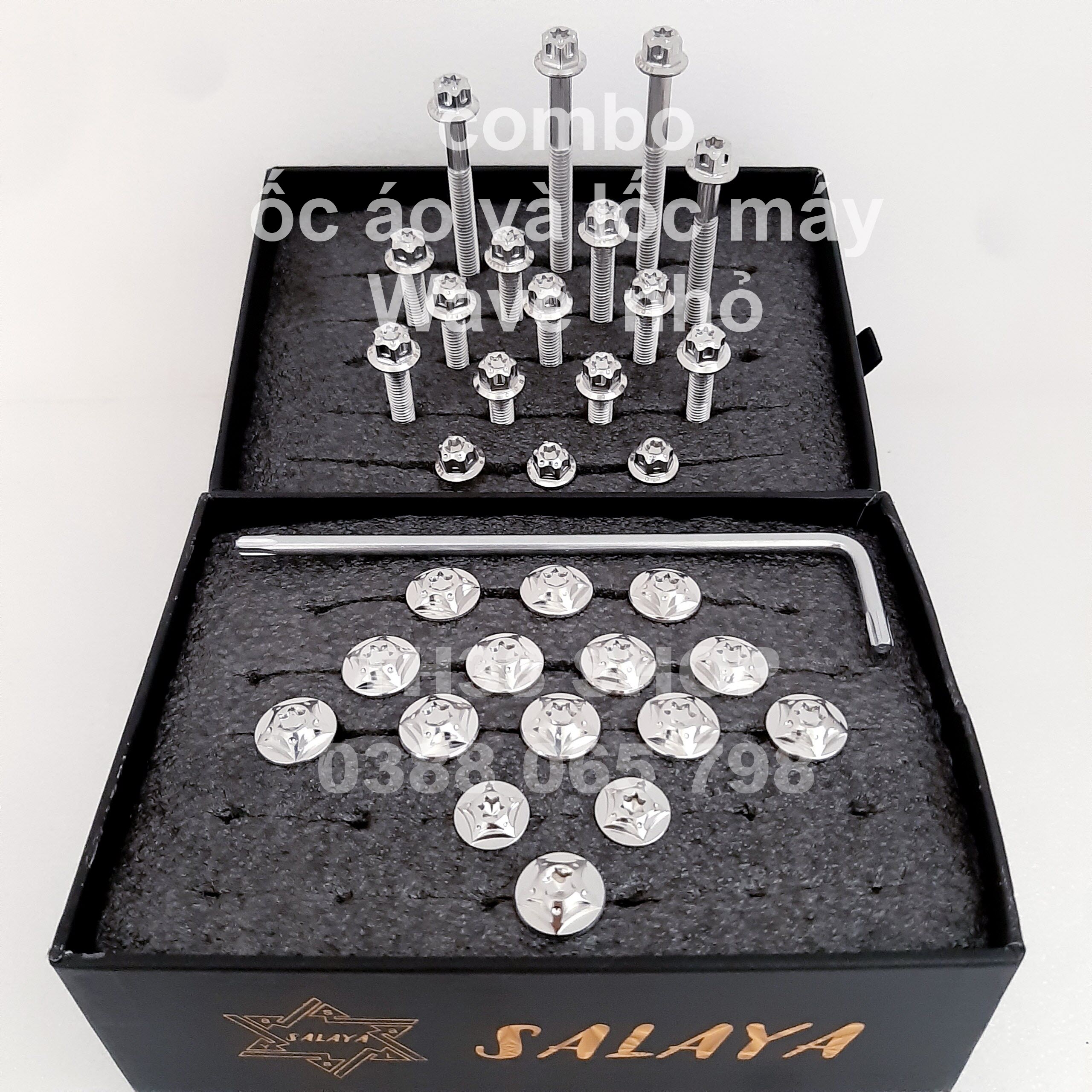 combo ốc lốc máy và ốc áo salaya wave nhỏ